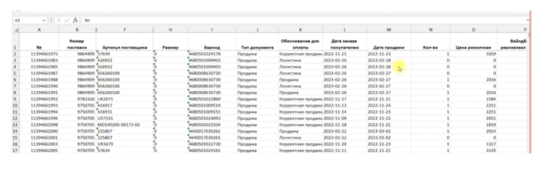 Как читать финансовый отчет Вайлдберриз 2025, отчет о продажах для ...